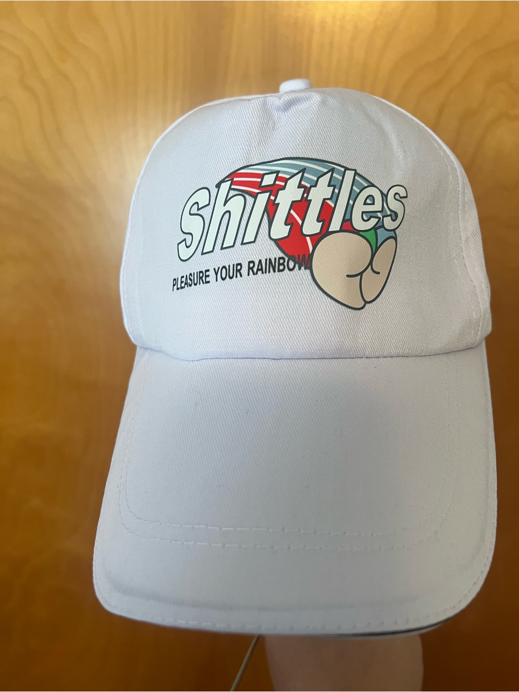 White Shittles Logo Baseball Cap